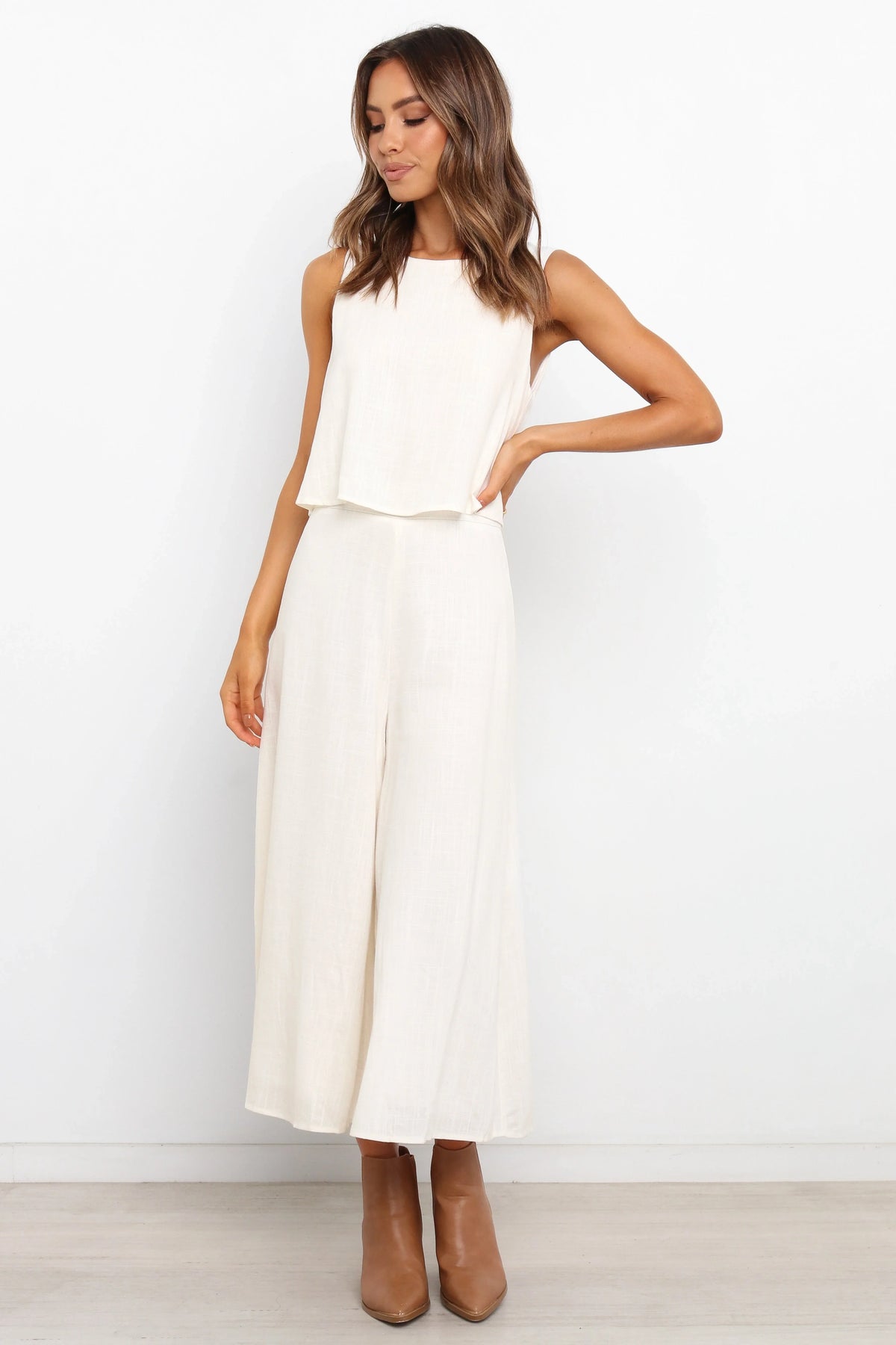 Femme Jumpsuit White