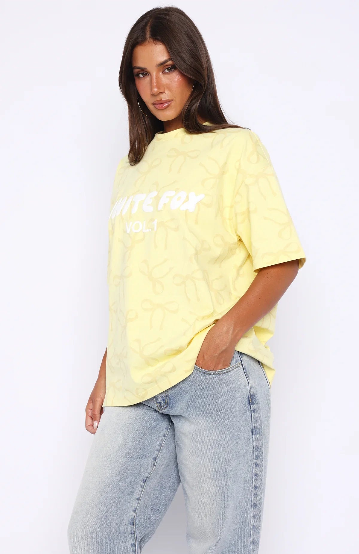 Vol 1 Oversized Tee Lemon Bow