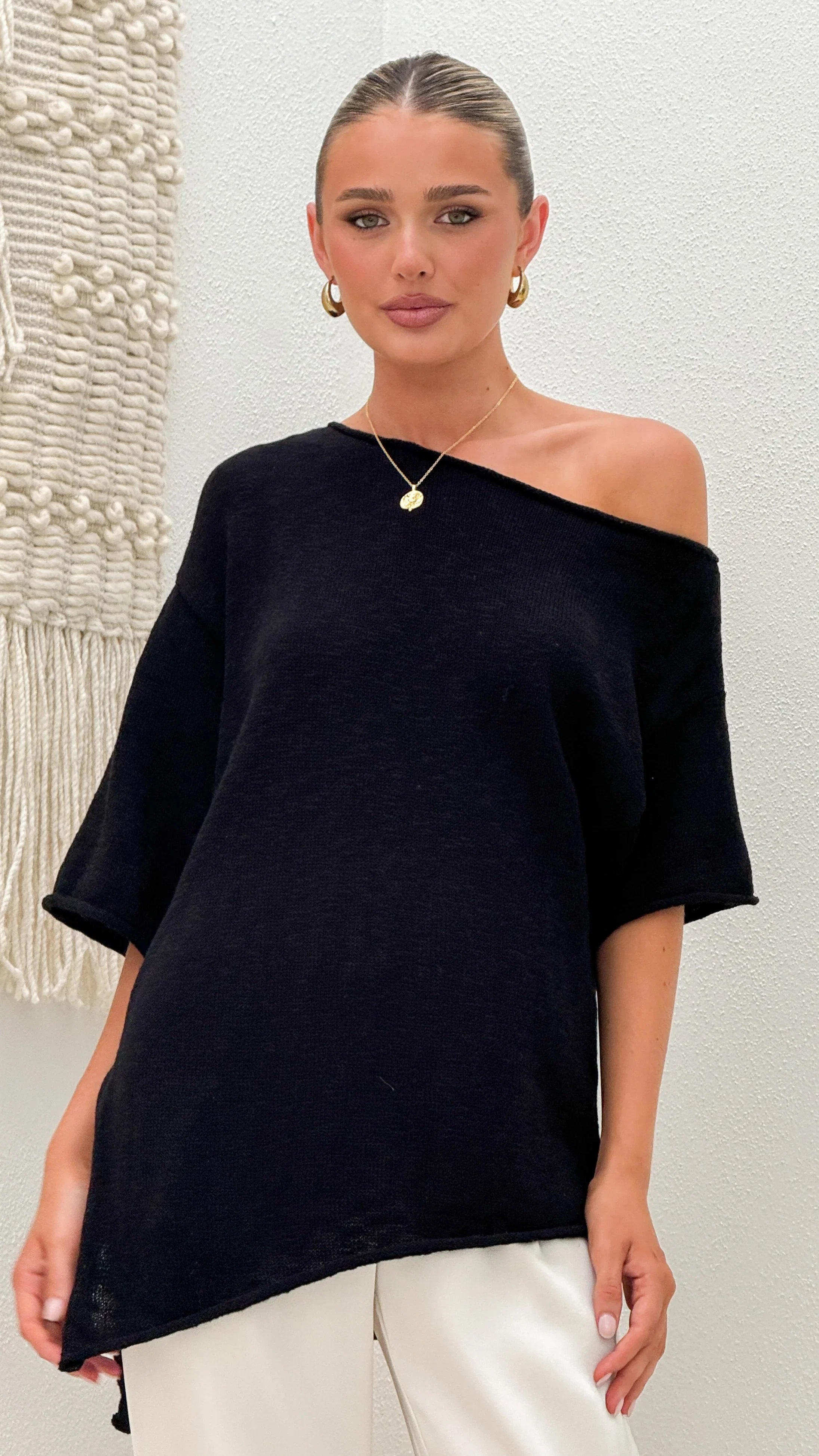 Keisha Off The Shoulder Top Black