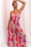 Zahara Wide Leg Jumpsuit Floral