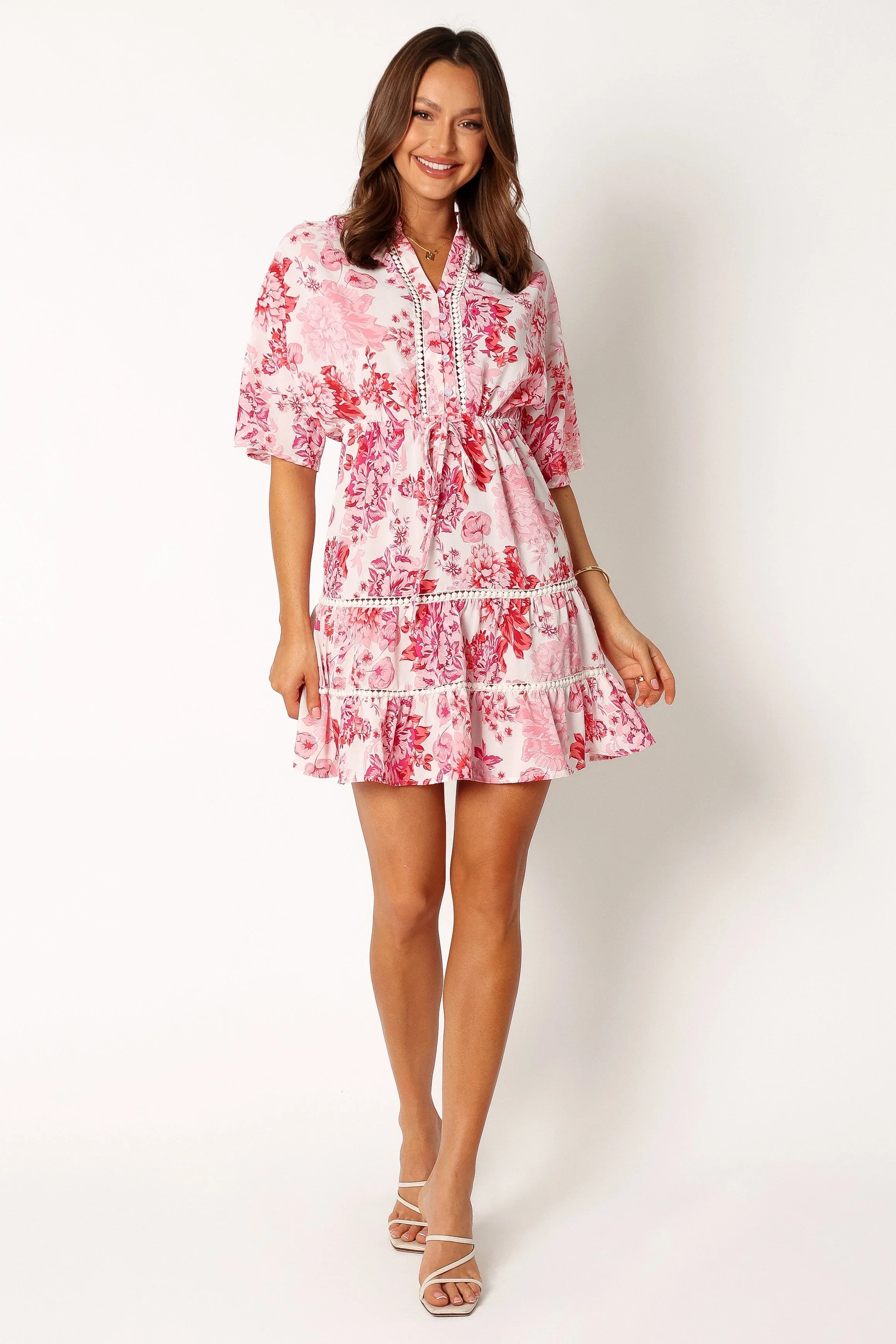 Sienna Long Sleeve Mini Dress Pink