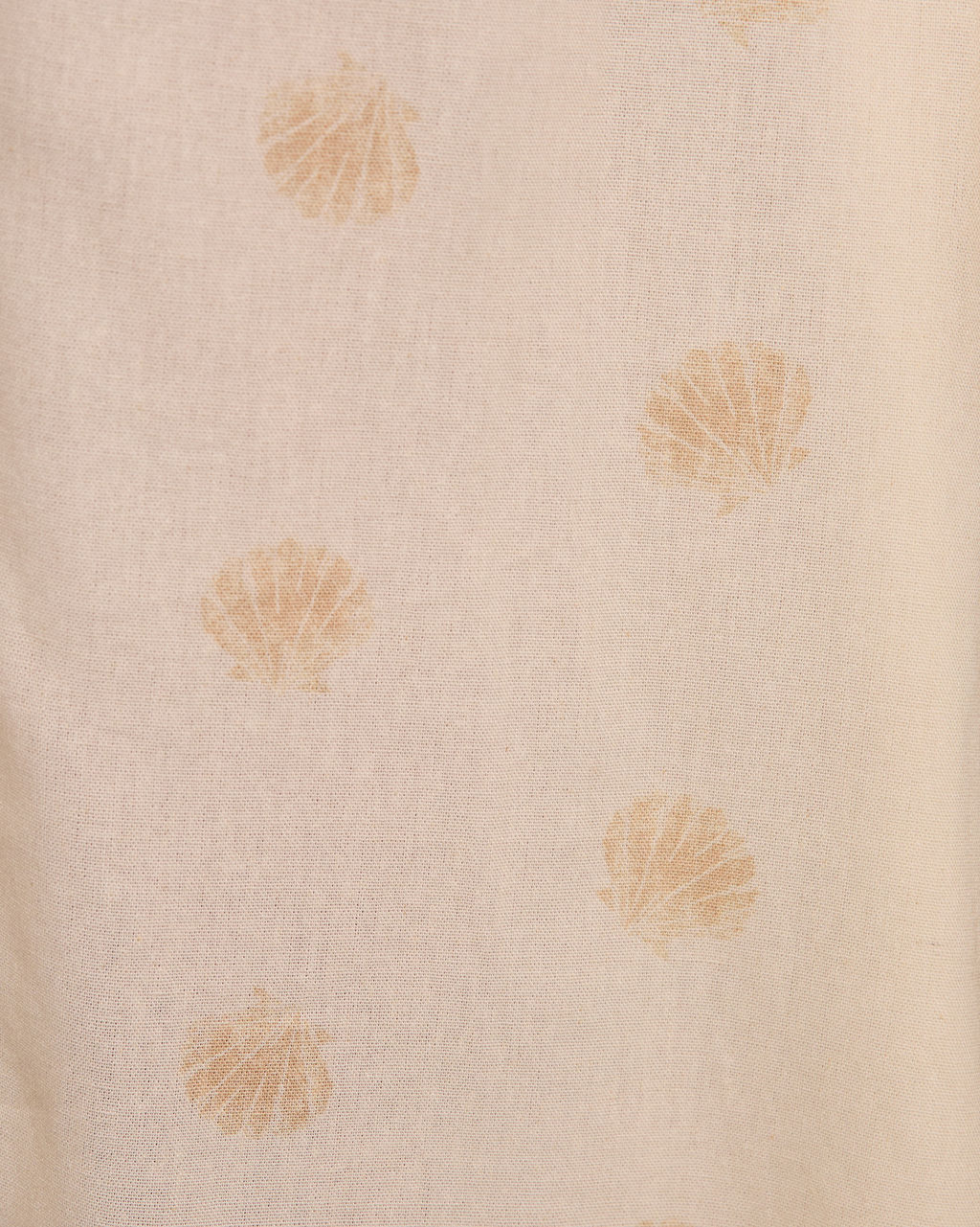 Coastal Days Seashell Print Linen Blend Midi Dress