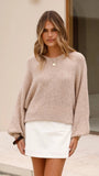 Isabella Knit Sweater Oatmeal
