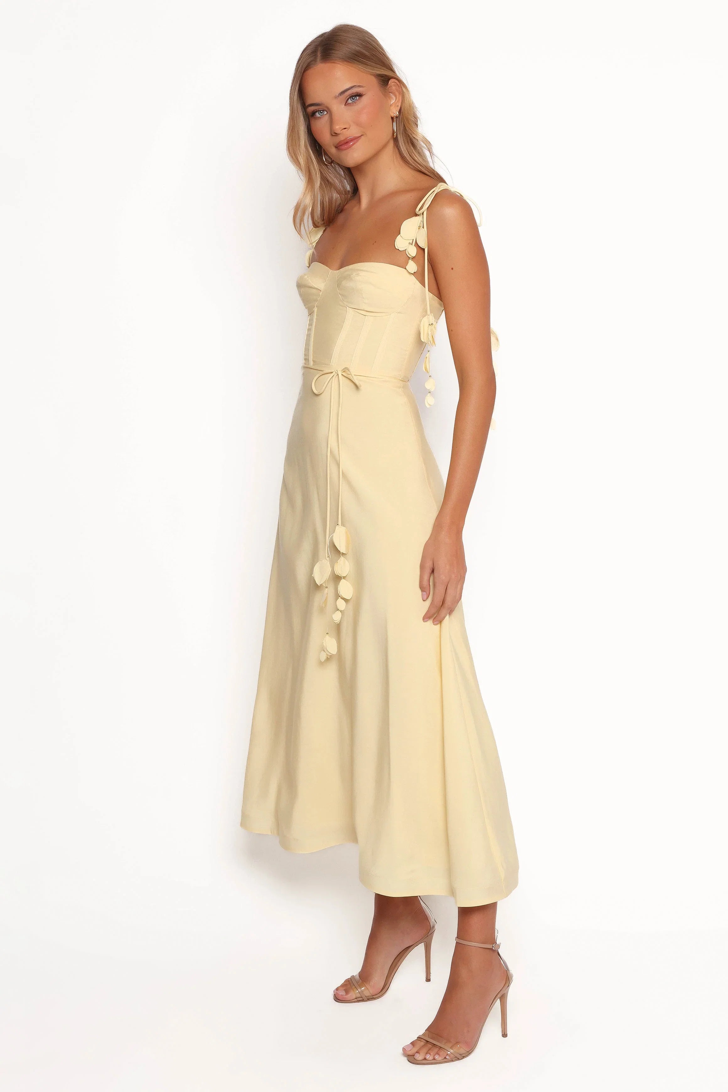 Della Midi Dress Yellow