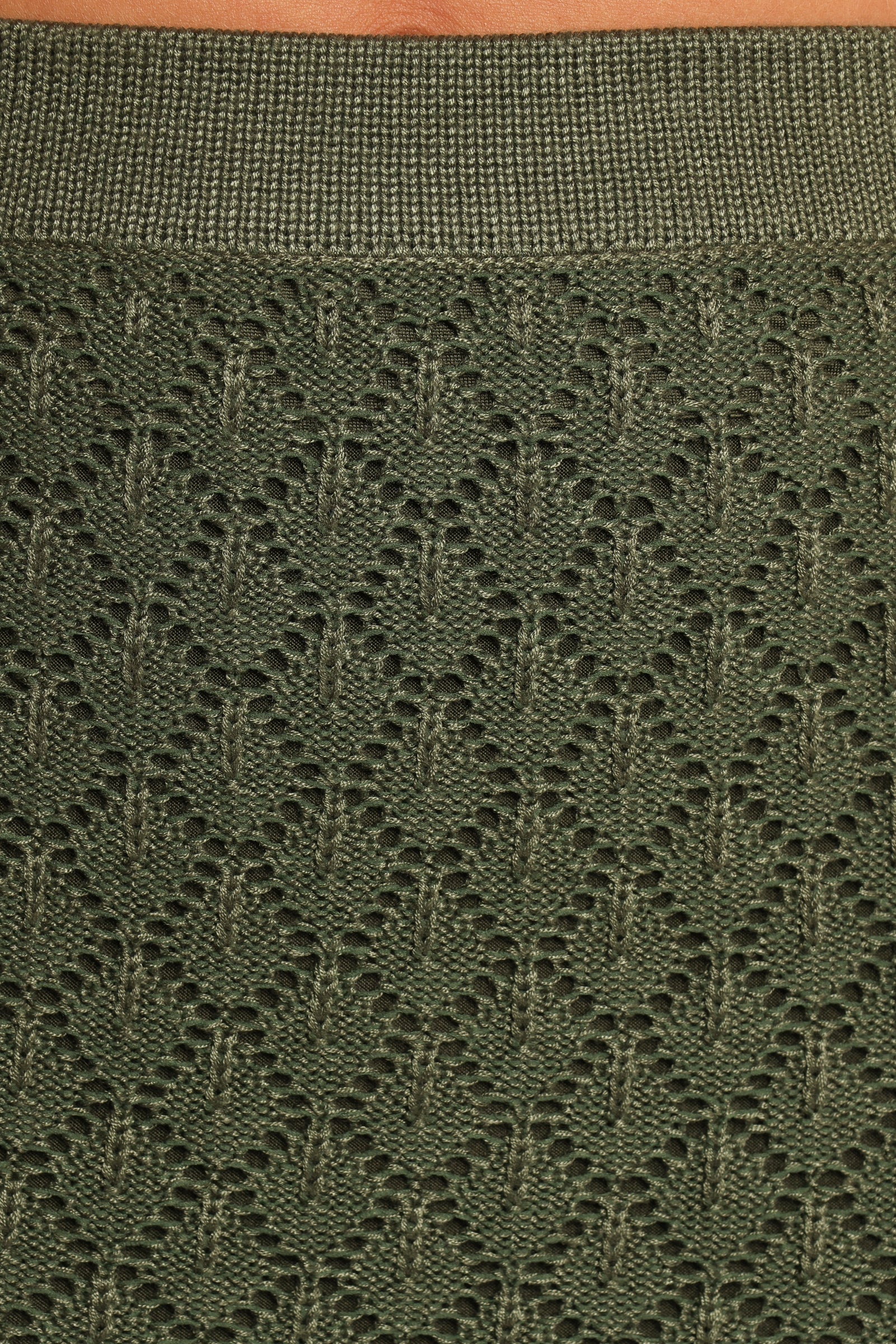 Asplie Knit Maxi Skirt Olive