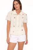 Lucile Embroidered Shirt Light Yellow