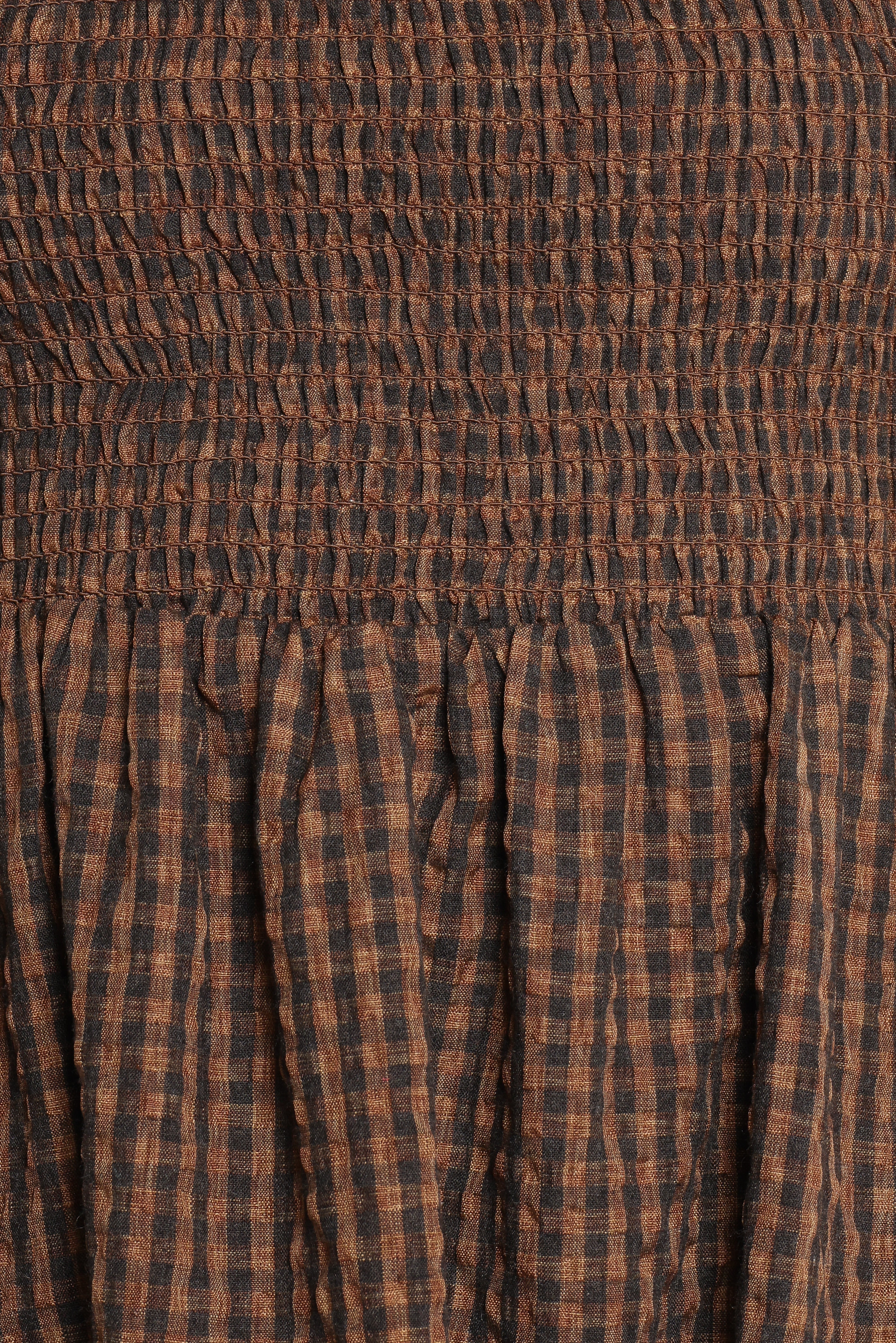 Cyrena Maxi Dress Brown Check