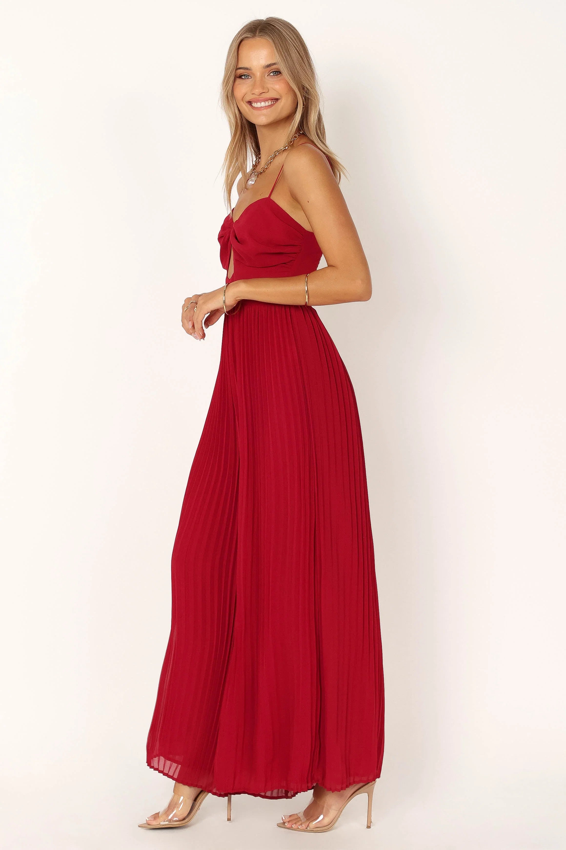 Alice Wide Leg Jumpsuit Red