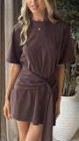 Jade Mini Dress Chocolate