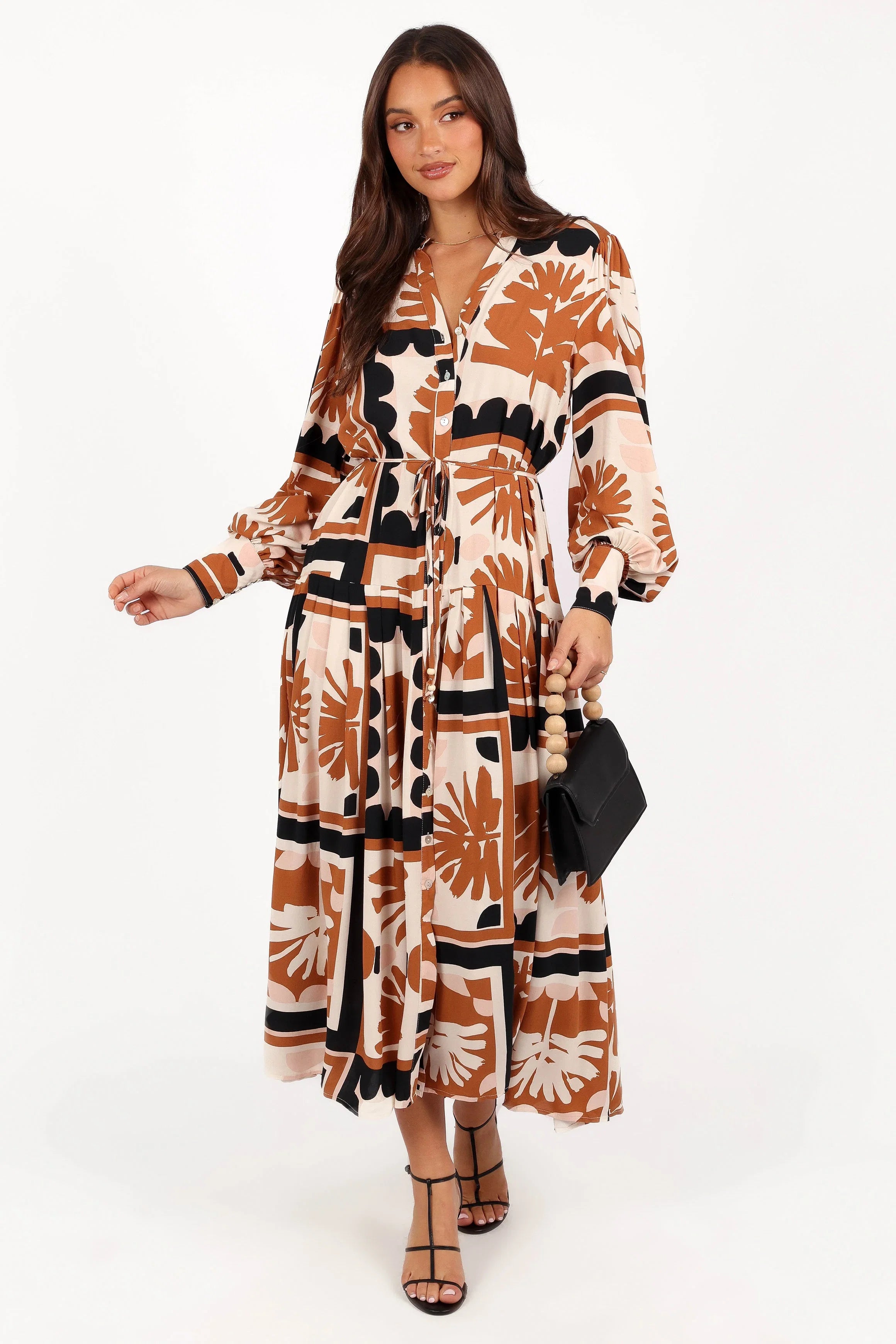 Jules Long Sleeve Dress Multi