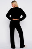 Slow Life Pyjama Pants Black