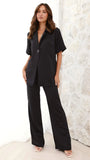 Imogen Button Shirt Black