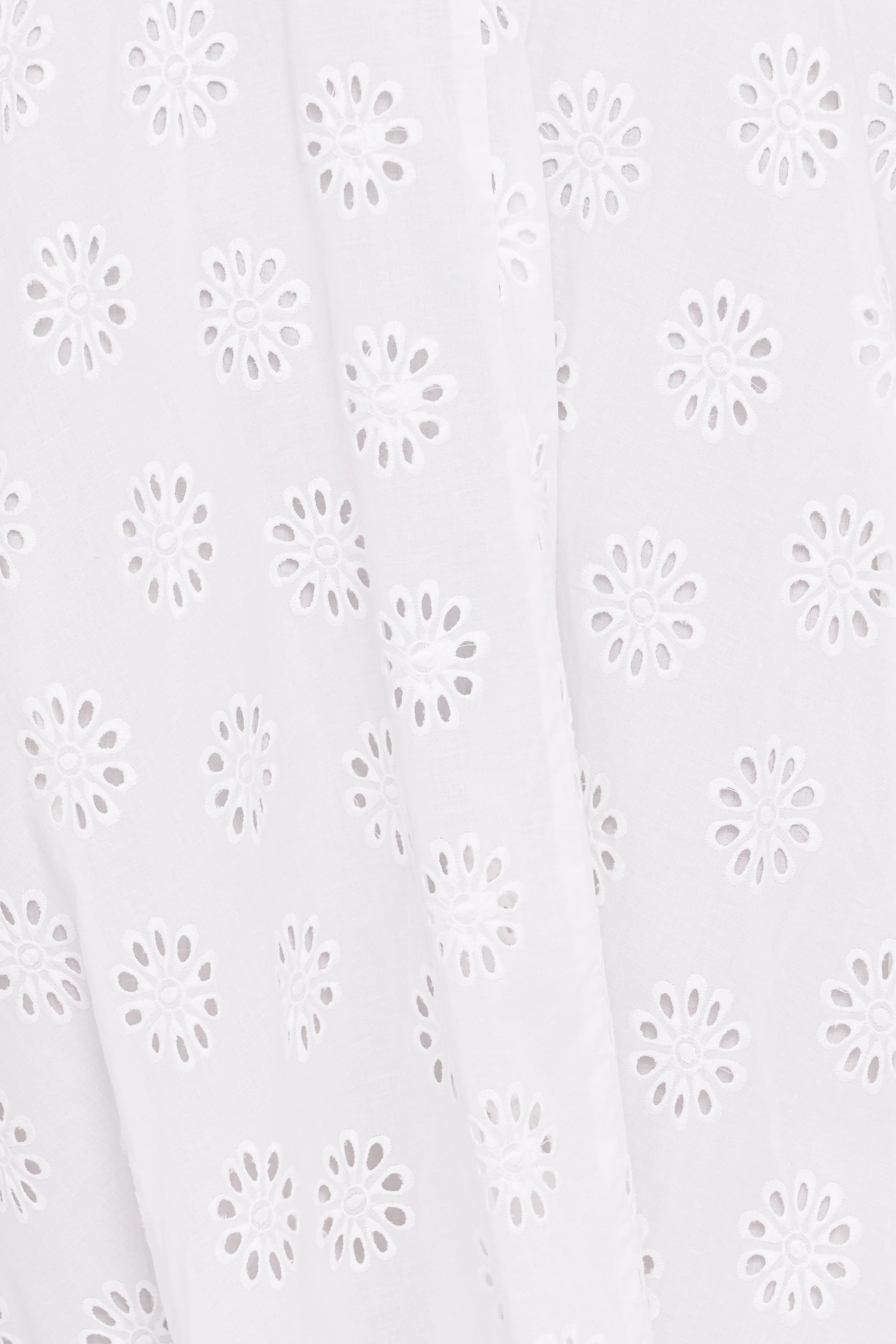 Varia Eyelet Maxi Skirt White