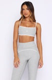 Tenacity Sports Bra Grey Marle