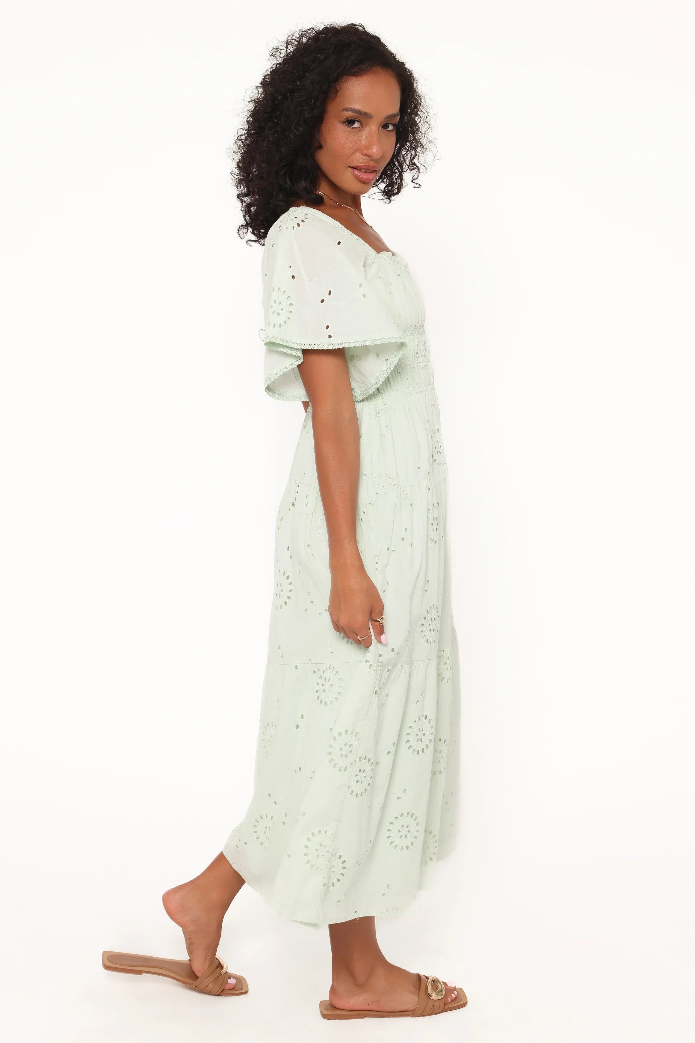 Tierney Midi Dress Sage Green