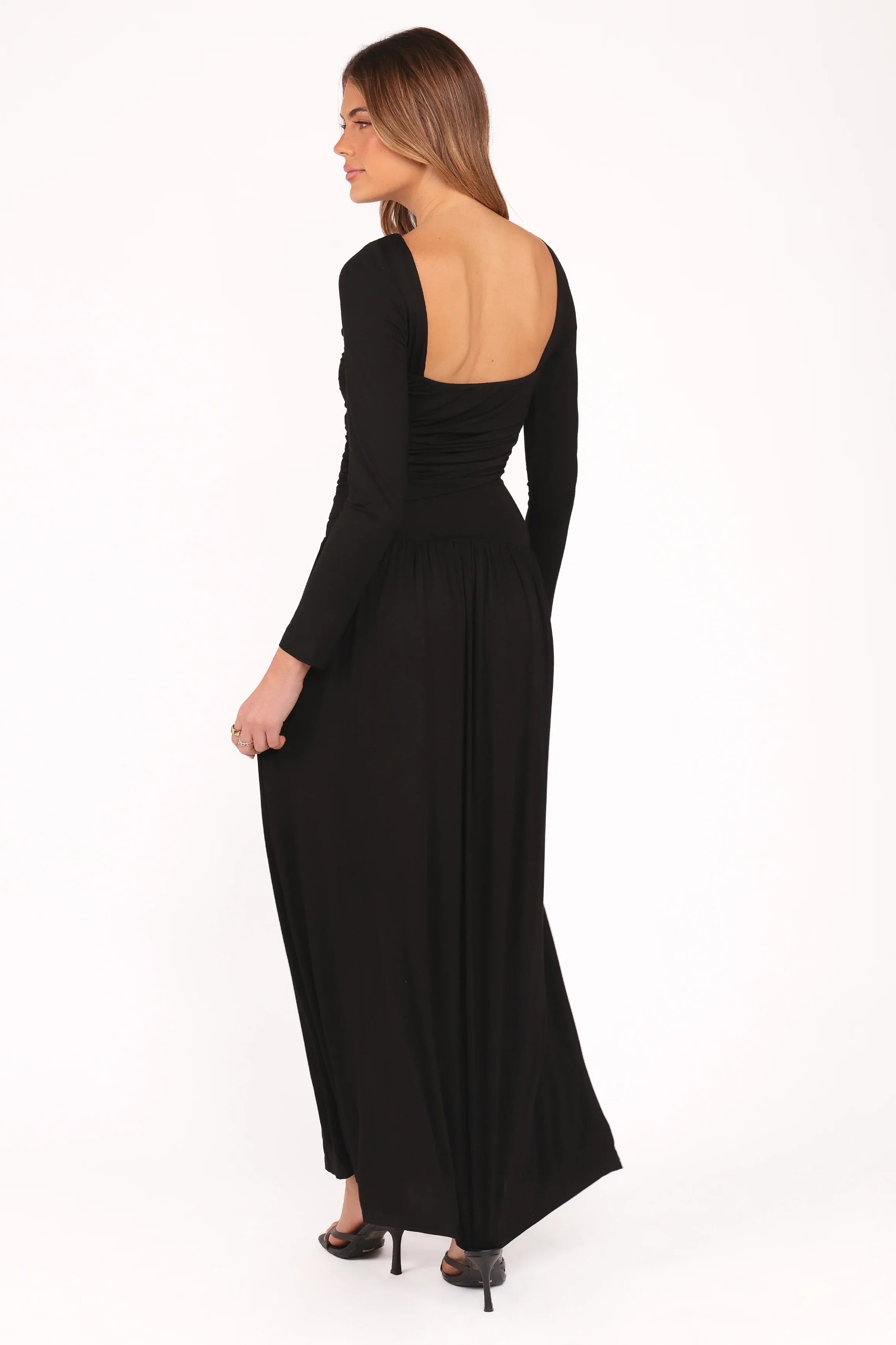 Shirley Long Sleeve Maxi Dress Black