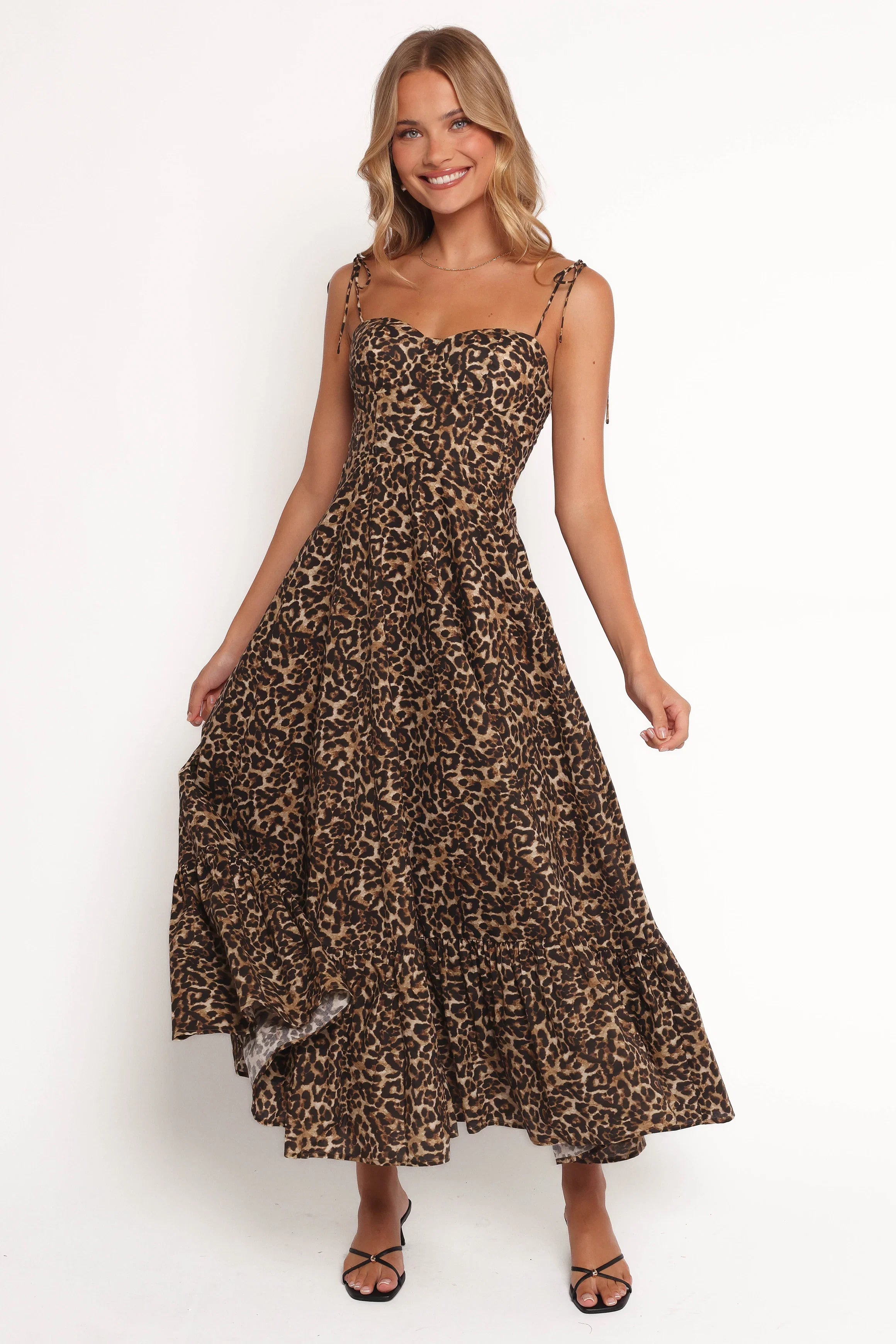 Ayana Midi Dress Leopard
