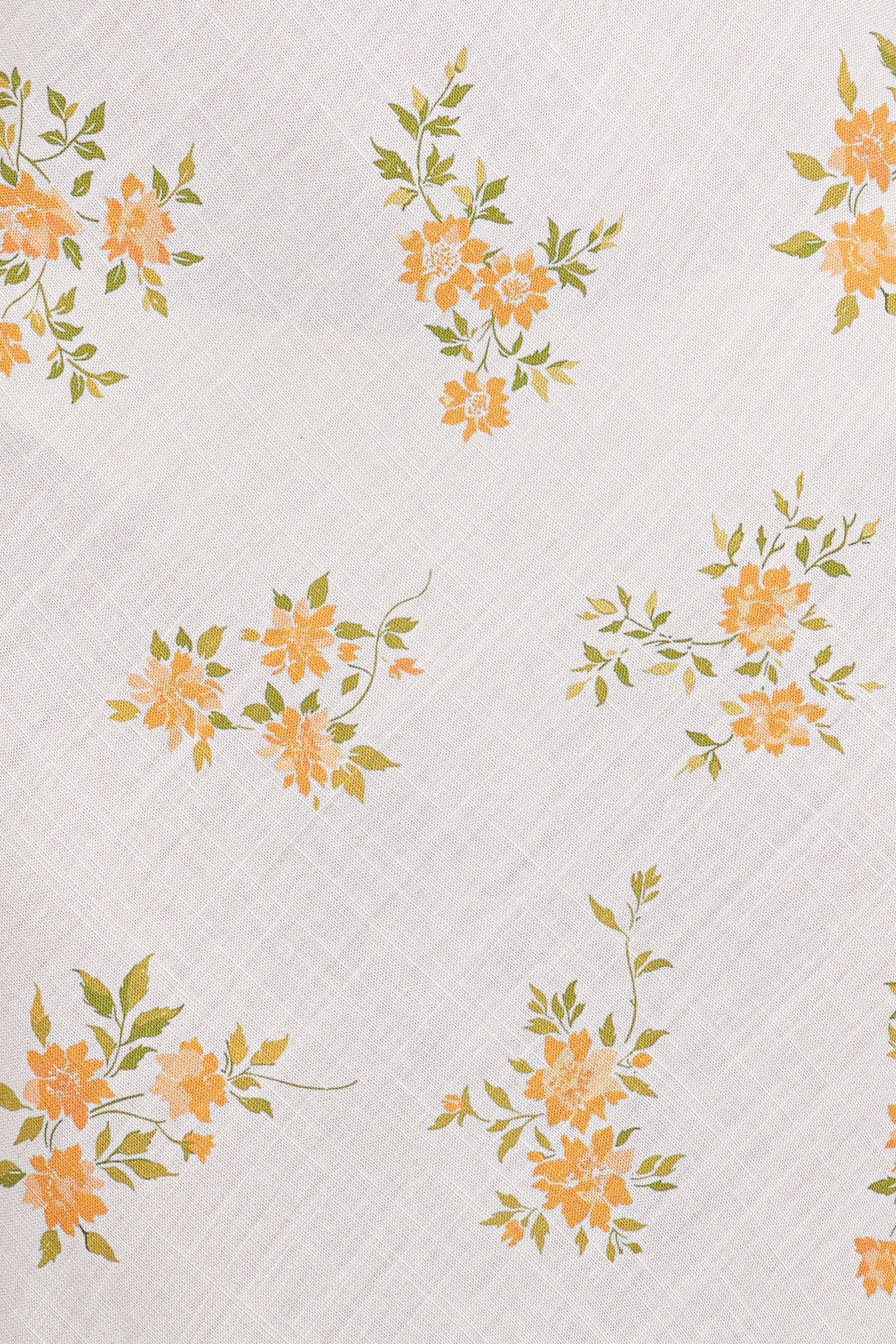 Zinnia Midi Dress Yellow Floral