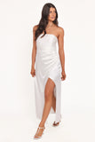 Kara Strapless Maxi Dress White