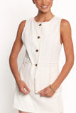Kristy Denim Vest White