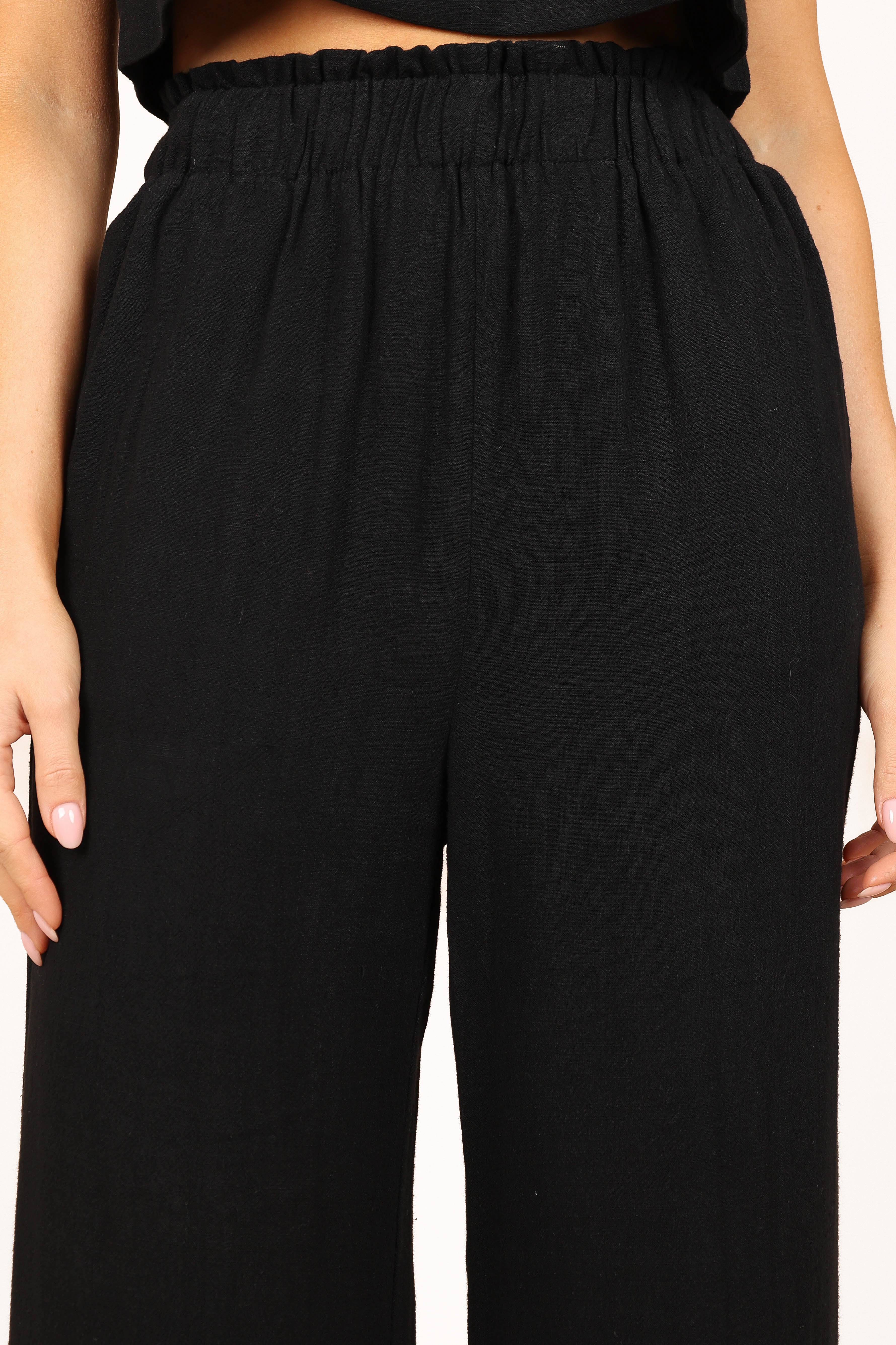 Eleanor High Waisted Pants Black