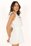 Tilly One Shoulder Romper White