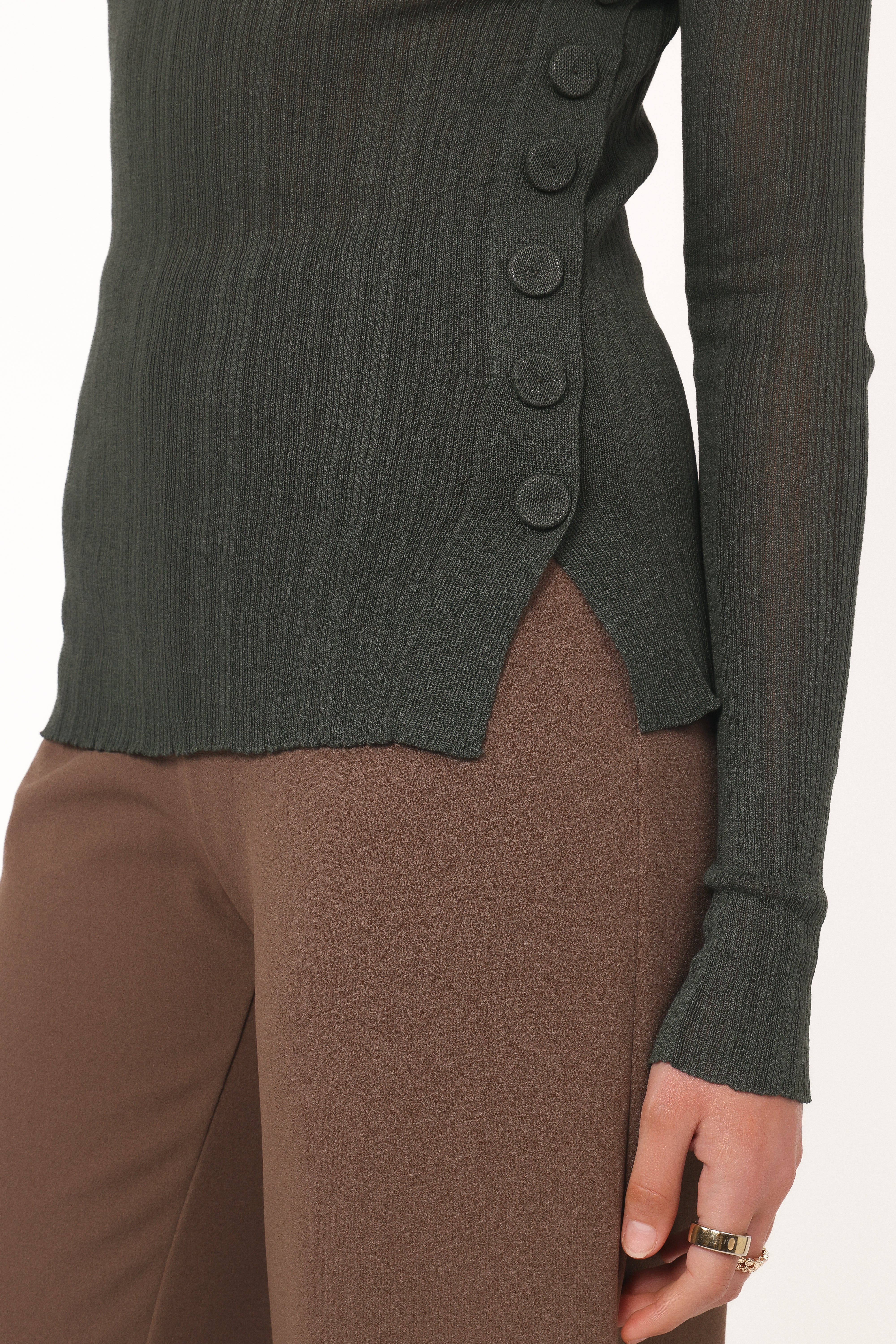 Delphine Top Dark Green