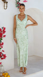 Rubie Maxi Dress Lime Floral