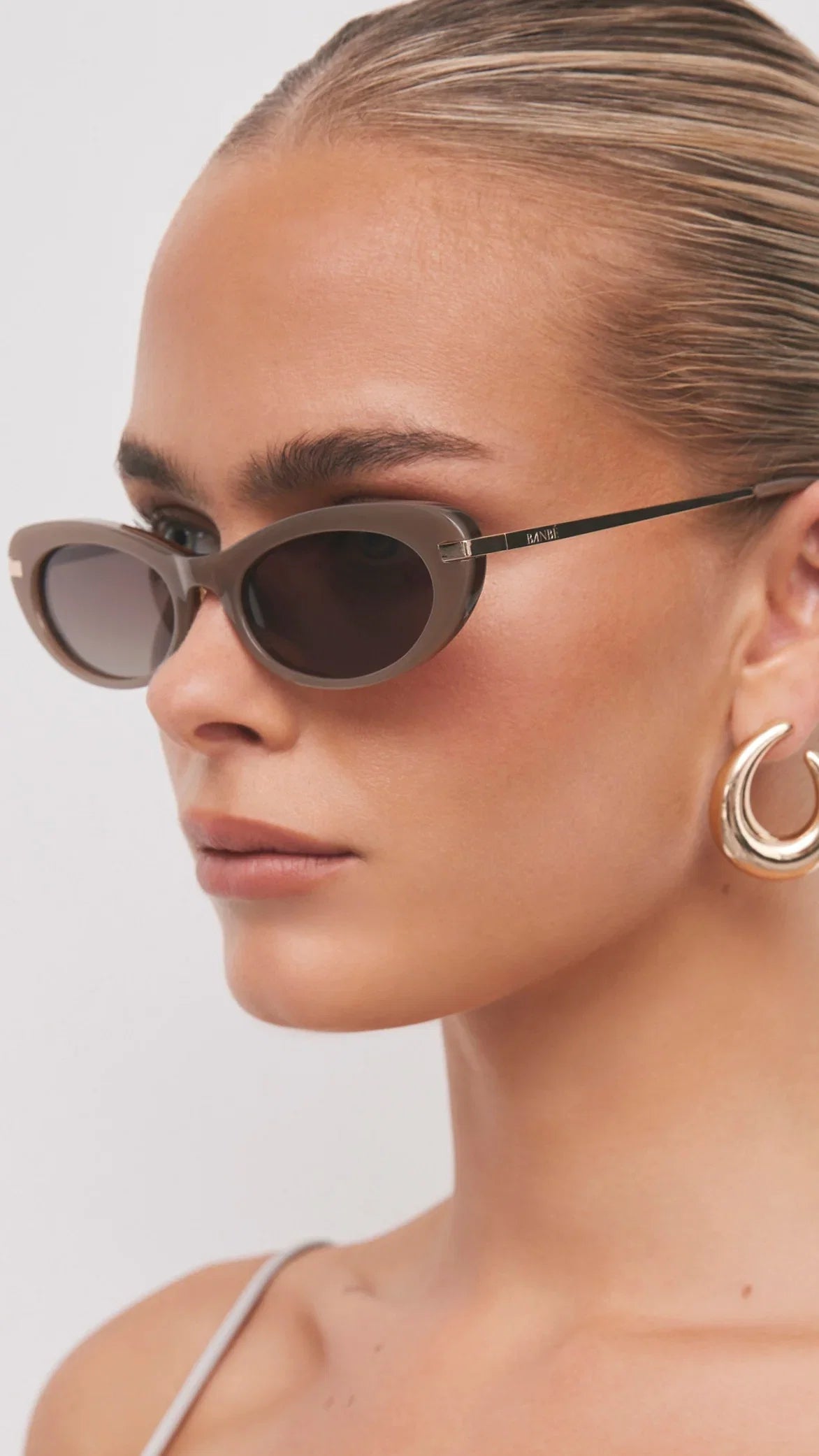 The Rae Sunglasses Taupe Brown