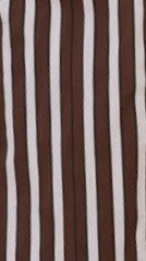 Arli Button Up Shirt Brown White Stripe