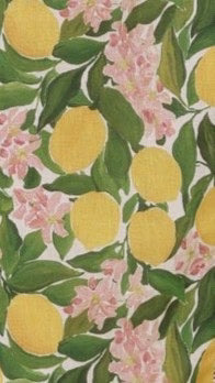 Carlia Midi Dress Lemon Print
