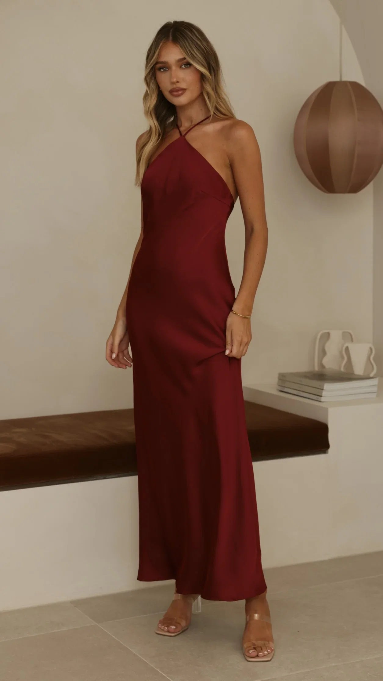 Chiara Maxi Dress Wine