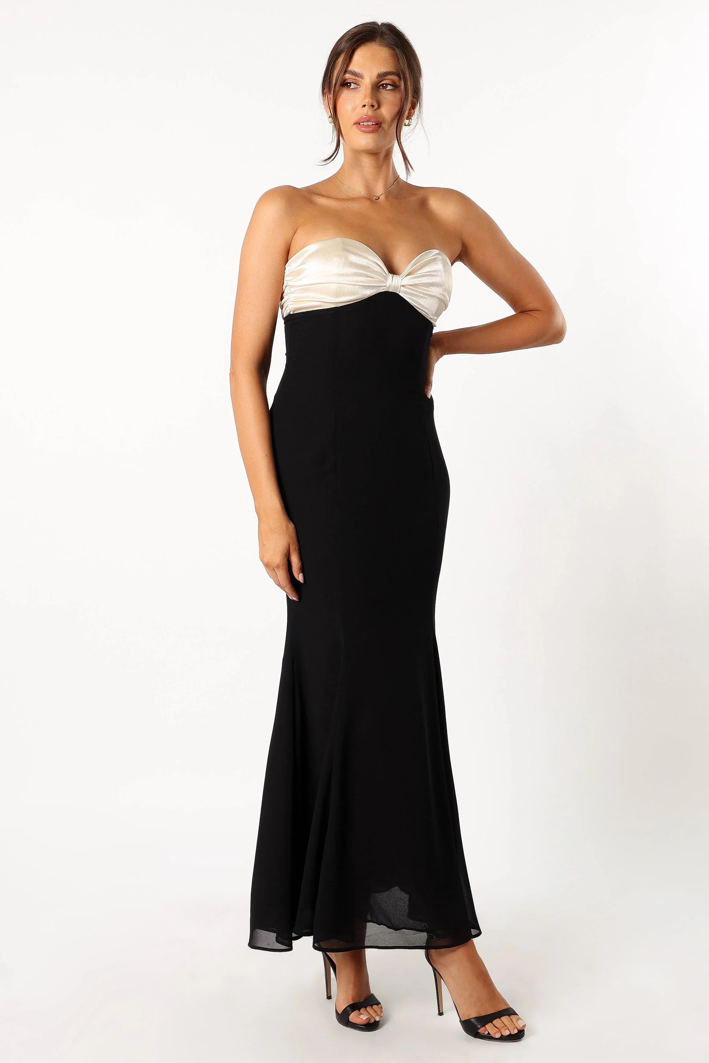 Cecilia Strapless Maxi Dress Black