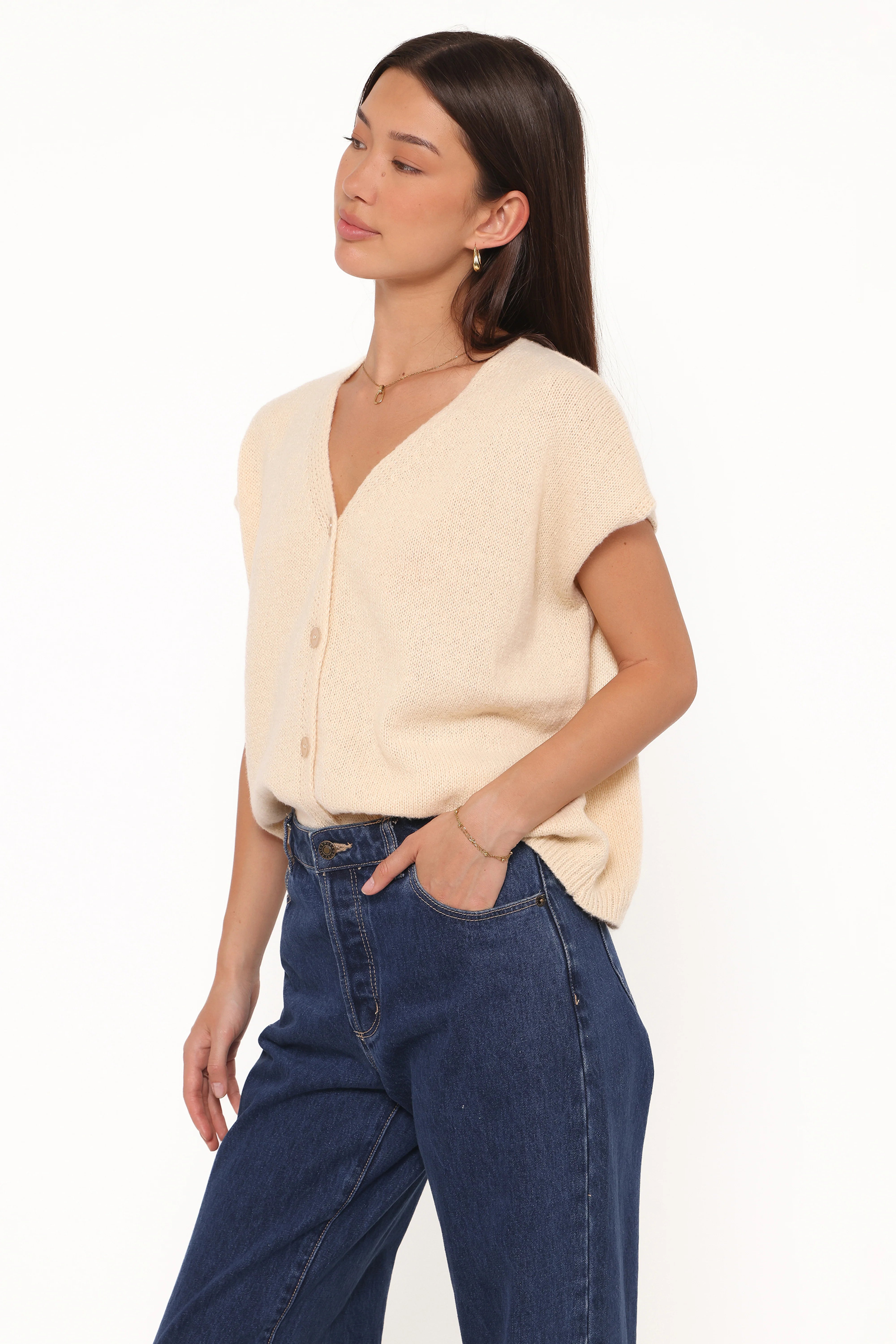 Mariana Knit Vest Lemon