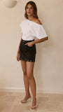 Rollas High Line Mini Skirt Black Sand Eyelet