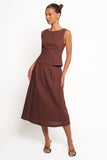 Chiaro Shell Top Brown