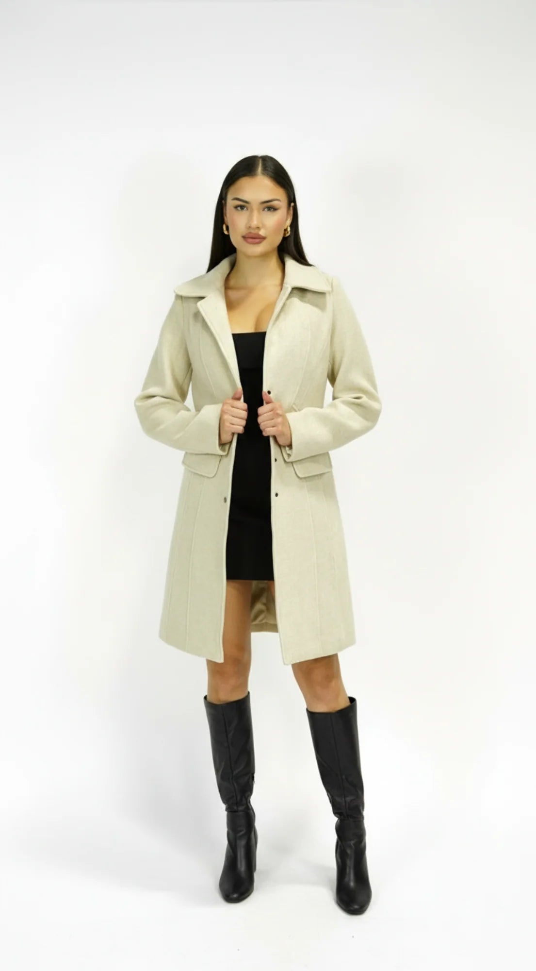 Align Tailored Front Button Peacoat Cream