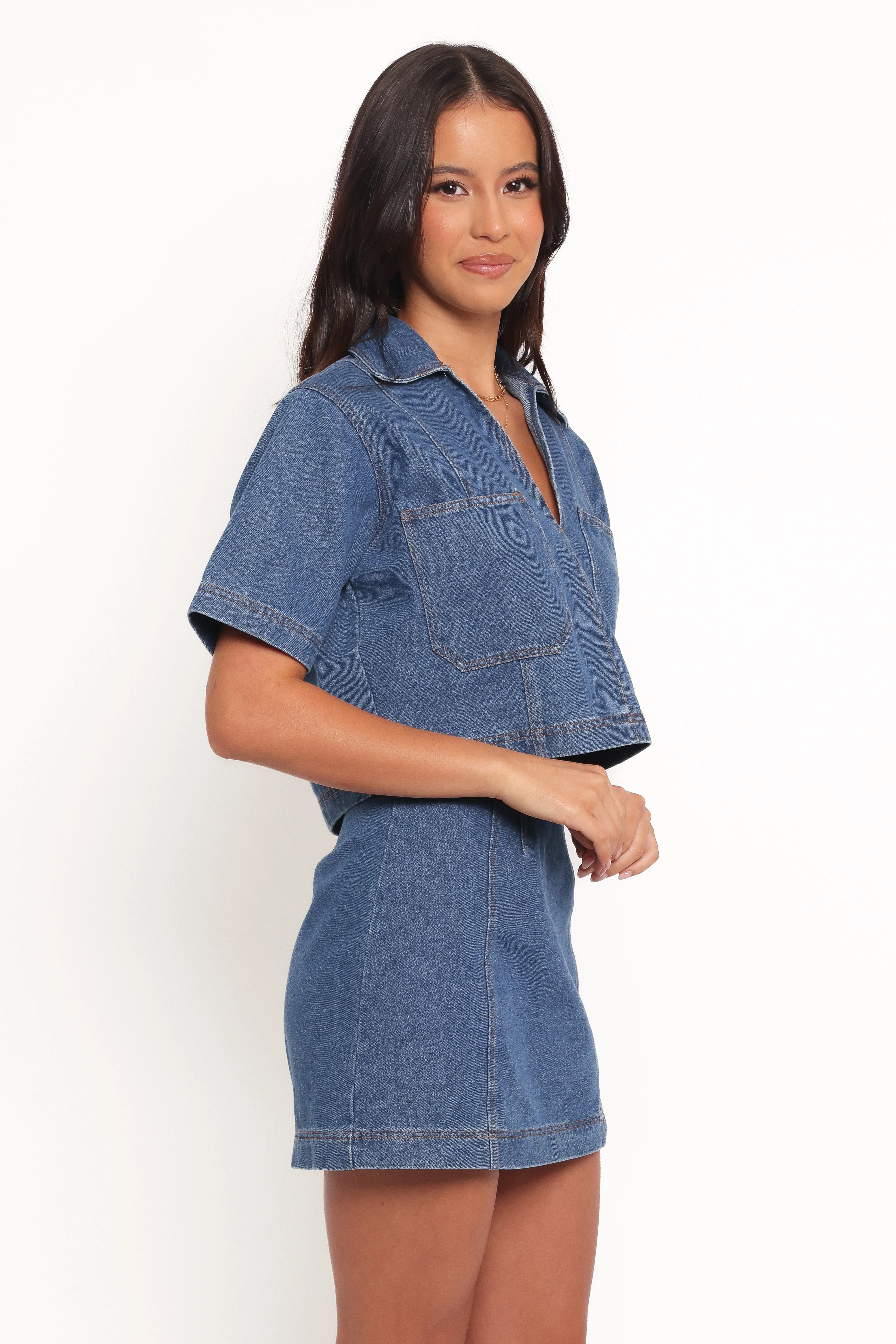 Cera Two Piece Set Medium Denim