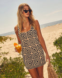 Solana Patchwork Crochet Mini Cover Up Dress