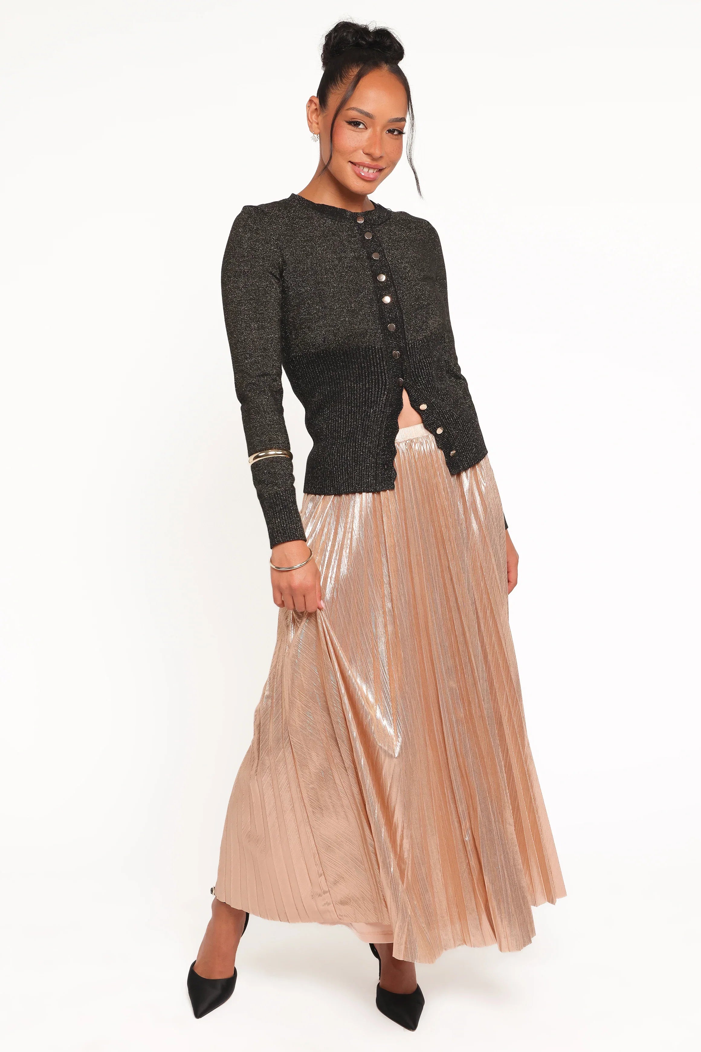 Briar Lurex Cardigan Black