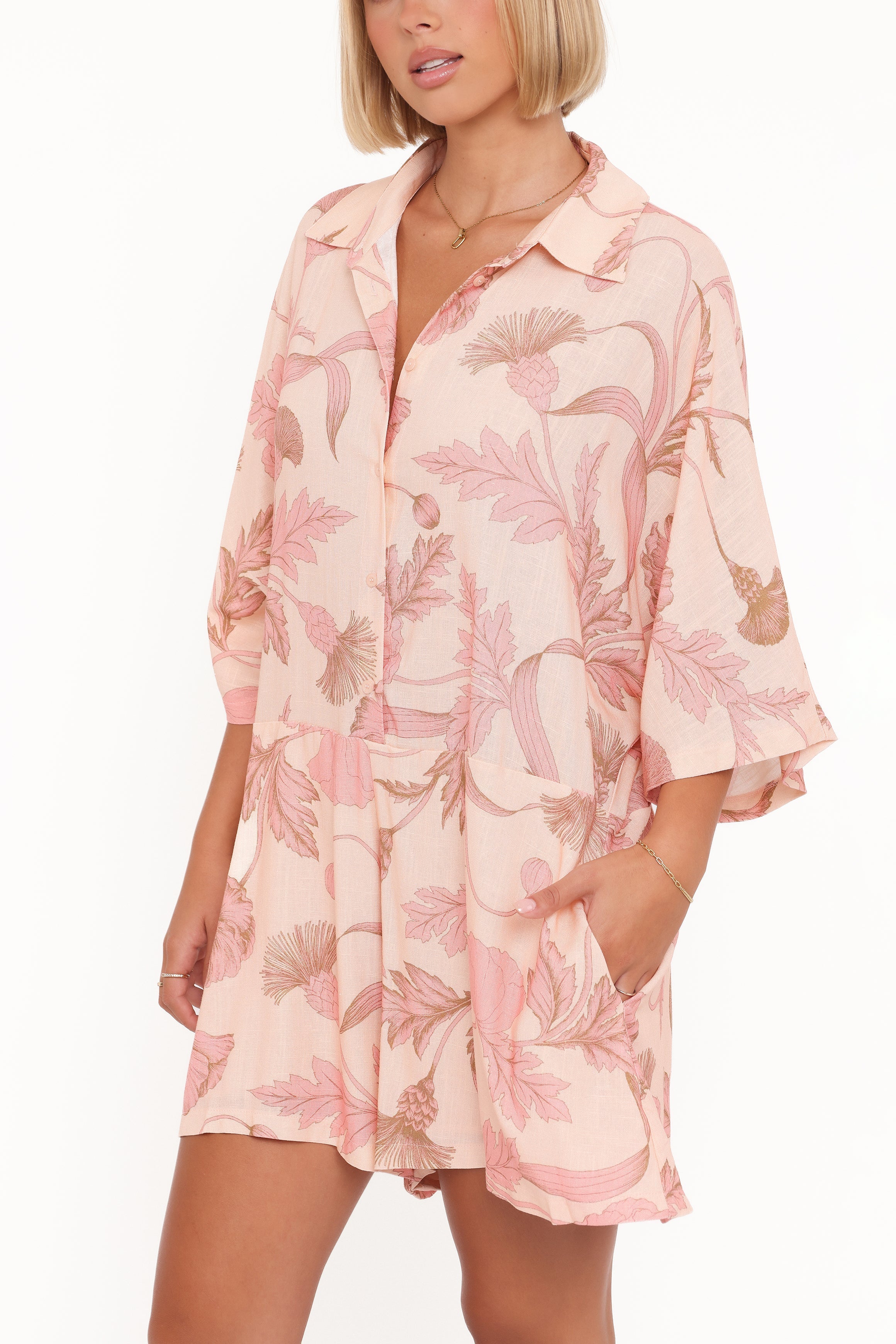 Ellisa Romper Pink Floral