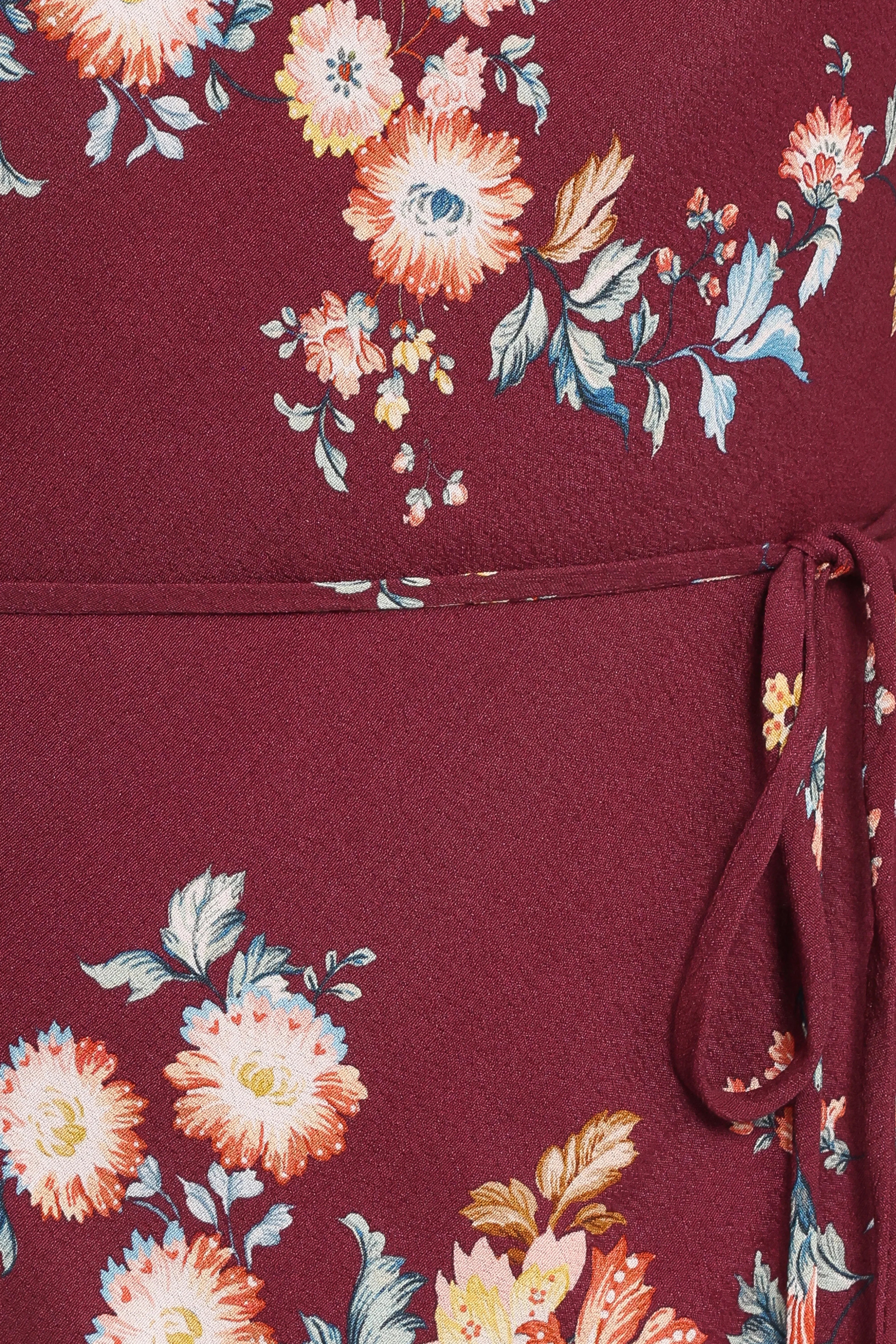 Alima Maxi Dress Berry Floral