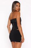 Im Lovesick Strapless Bustier Black