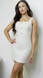 Avianne Tweed Sequin Mini Dress Cream