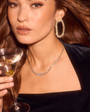 Mavelle Rhinestone Tennis Necklace