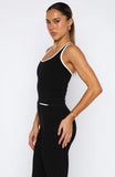 Knockout Active Tank Black White