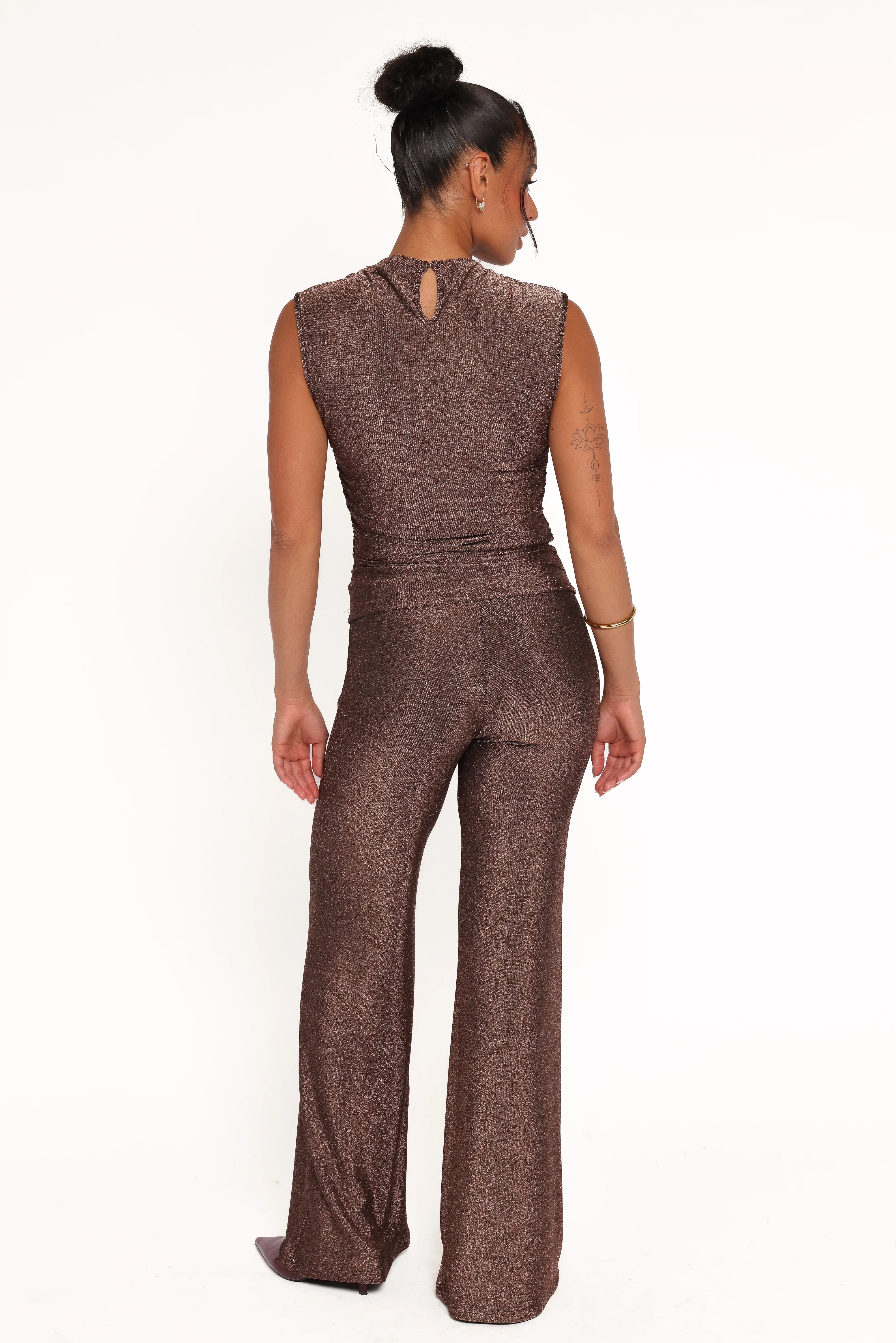 Sydney Wide Leg Pant Bronze