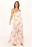 Giselle Strapless Jumpsuit Off White
