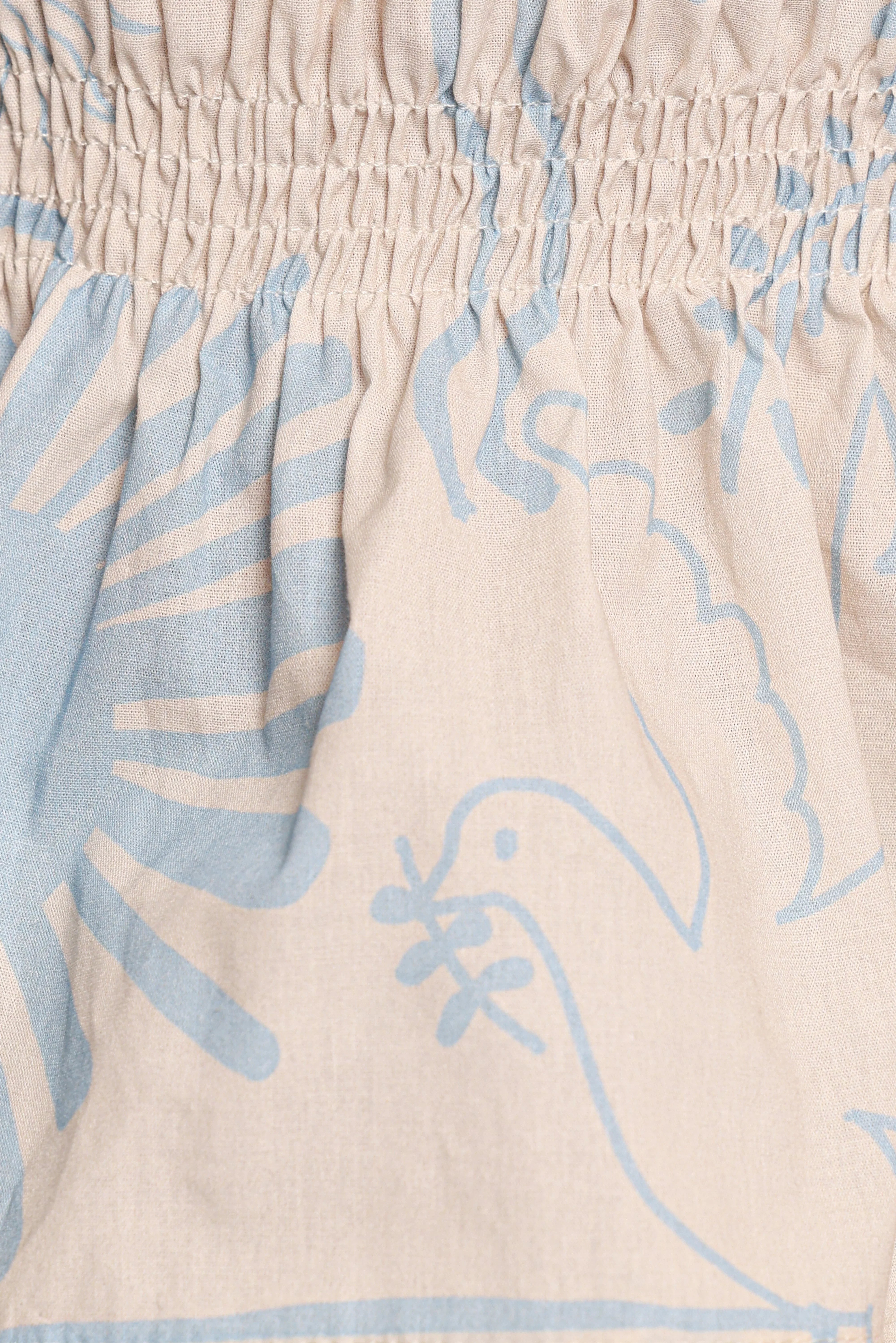 Elena Strapless Top Blue Soleil