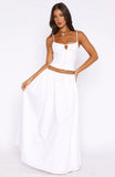 Im Too Shy Maxi Skirt White